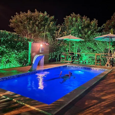Vila Pitangueira - Apto Verde - Centro De Serra Grande Com Piscina, Jacuzzi, Internet Rapida Exterior photo